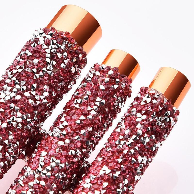 10-Piece Diamond Makeup Brush Set with Pouch